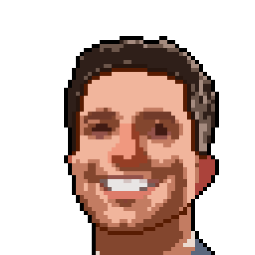 Pixel-art portrait of Perrin