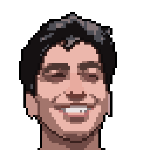 Pixel-art portrait of Veer